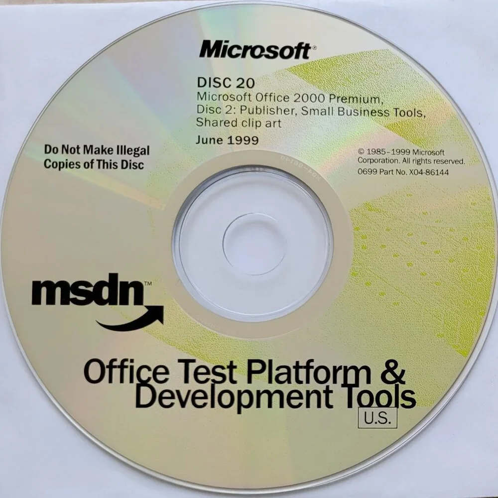Vintage - Microsoft Office 2000 Premium: Publisher, Small Business Tools, 1999